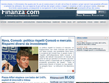 Tablet Screenshot of finanza.com